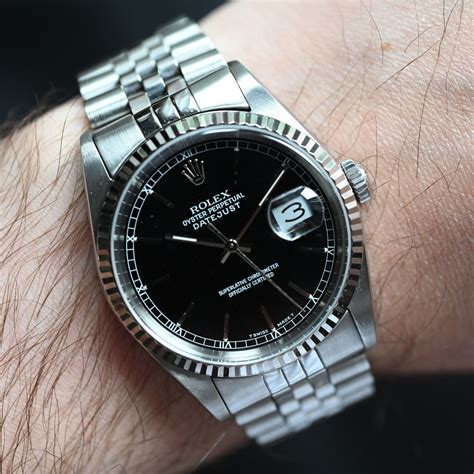 rolex datejust 16234 leather|rolex datejust 16234 production years.